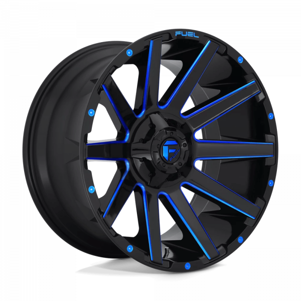 Felga aluminiowa D644 Contra Gloss Black Blue Tinted Clear Fuel