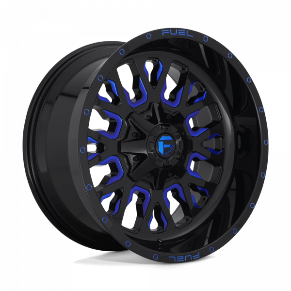 Felga aluminiowa D645 Stroke Gloss Black Blue Tinted Clear Fuel