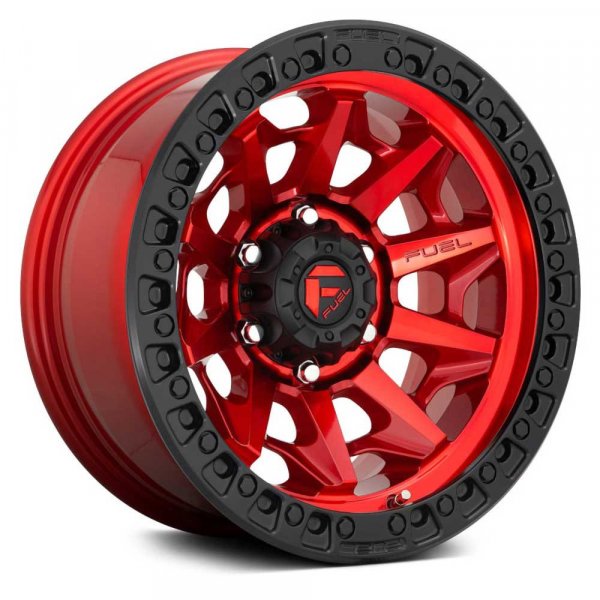 Felga aluminiowa D695 Covert Candy Red/Black Ring Fuel