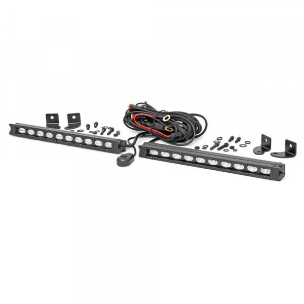 Listwy LED 10″ slim flood Rough Country Black Series