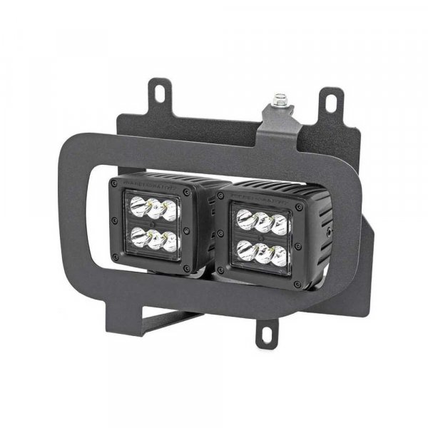 Podwójne lampy przeciwmgielne LED Flood Beam Rough Country Black Series