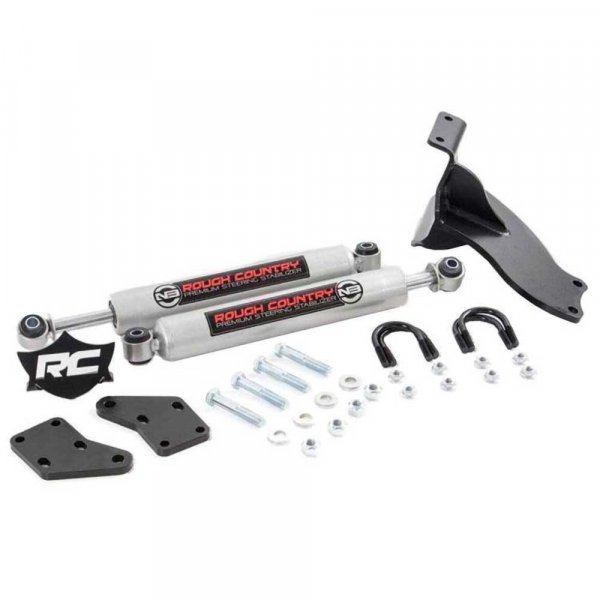 Podwójny amortyzator skrętu Rough Country N3 Premium Lift 2,5-6″