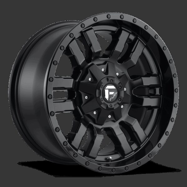 Felga aluminiowa D596 SLEDGE Matte Black Gloss Black Lip FUEL