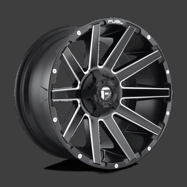 Felga aluminiowa D616 Contra Matte Black Milled Fuel