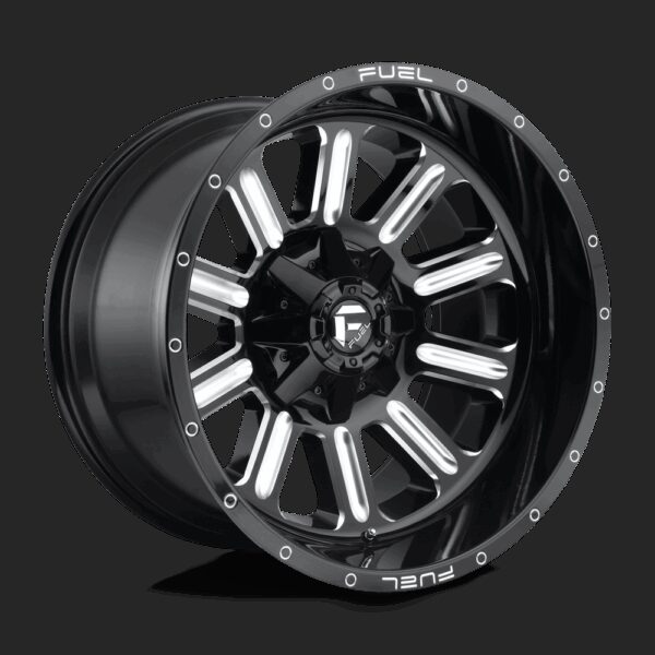 Felga aluminiowa D620 HARDLINE Gloss Black Milled FUEL