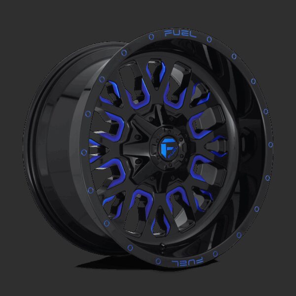 Felga aluminiowa D645 STROKE Gloss Black Blue Tinted Clear FUEL