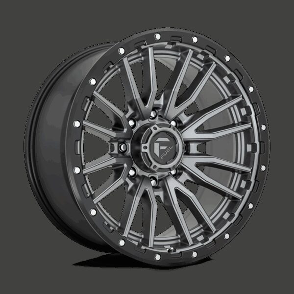 Felga aluminiowa D680 Rebel Matte GUN Metal Black Bead Ring Fuel