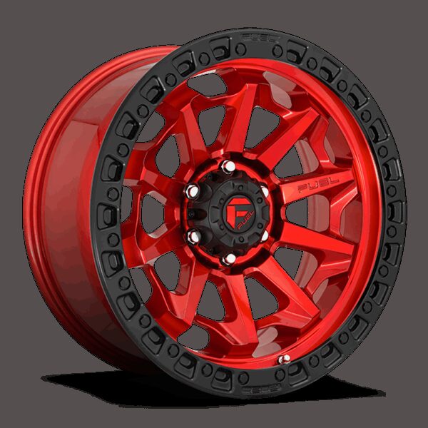 Felga aluminiowa D695 Covert Candy RED Black Bead Ring Fuel