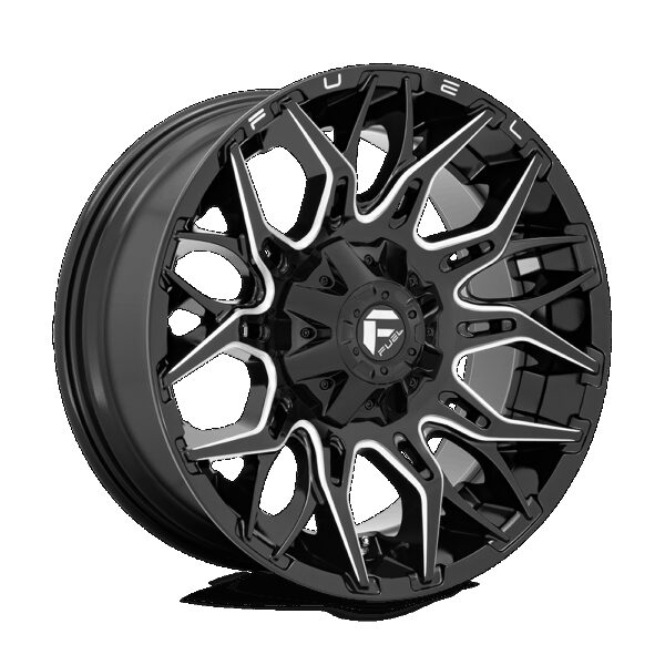 Felga aluminiowa D769 TWITCH Glossy Black Milled FUEL