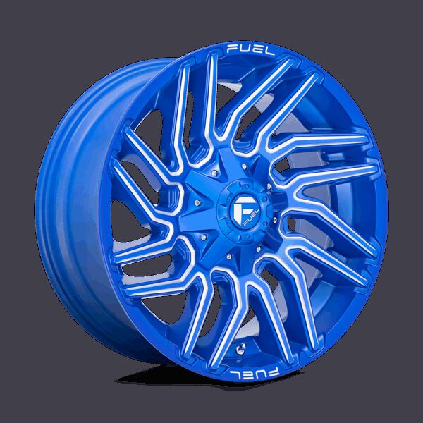 Felga aluminiowa D774 TYPHOON Anodized Blue Milled FUEL