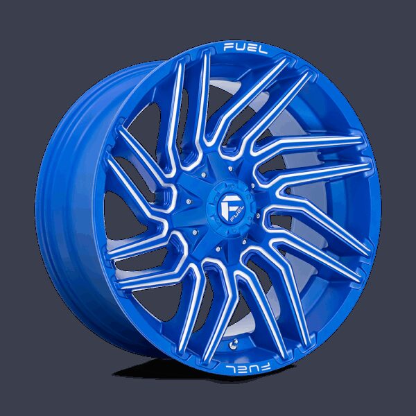Felga aluminiowa D774 TYPHOON Anodized Blue Milled FUEL