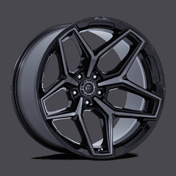 Felga aluminiowa FLUX Gloss Black Brush Fc Gray Ddt FUEL