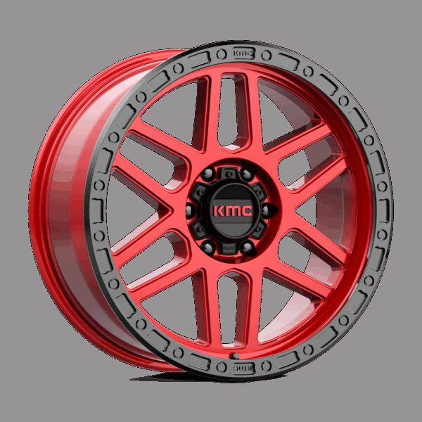 Felga aluminiowa KM544 MESA Candy Red W/ Black Lip KMC