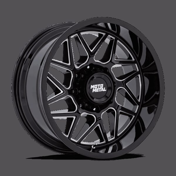 Felga aluminiowa MO812 TURBINE Gloss Black Milled MOTO METAL