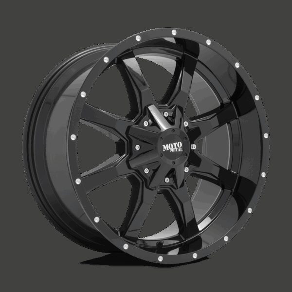 Felga aluminiowa MO970 Gloss Black W/ Milled Lip MOTO METAL