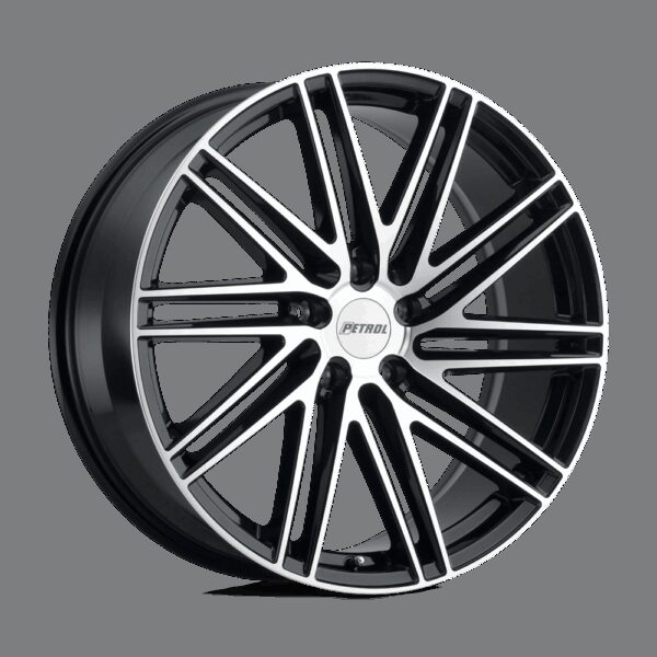 Felga aluminiowa P1C Gloss Black W/ Machined Face PETROL