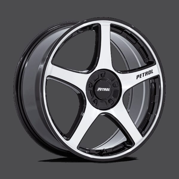 Felga aluminiowa PE003 P2E Gloss Black W/ Machined Face PETROL