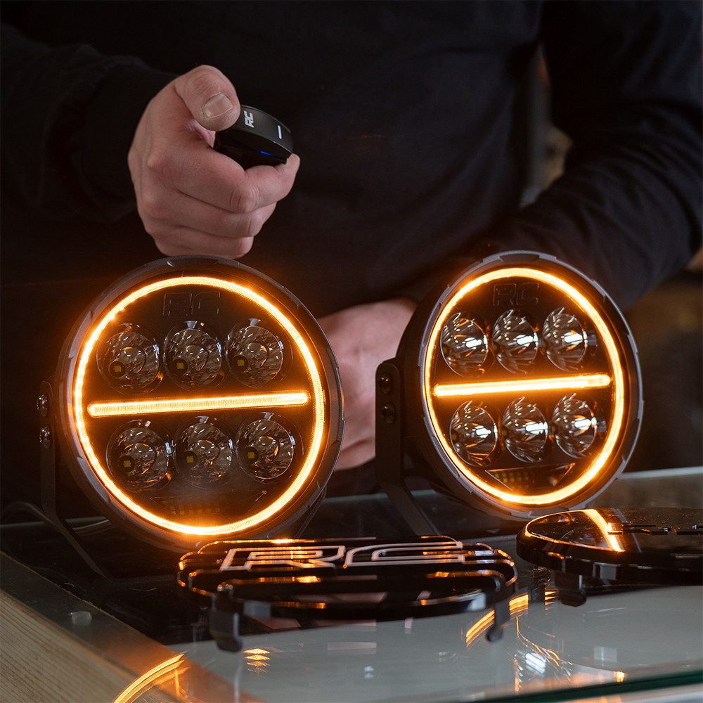 lampy-led-65-okragle-bialeamber-drl-rough-country lampy-led-65-okragle-bialeamber-drl-rough-country