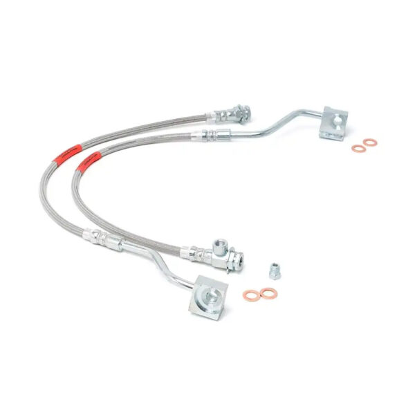 Przewody hamulcowe przedłużone przód Rough Country Lift 4-6″