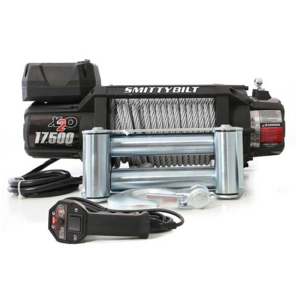 Wyciągarka z liną stalową i pilotem bezprzewodowym 17500 lbs Smittybilt X20 GEN2