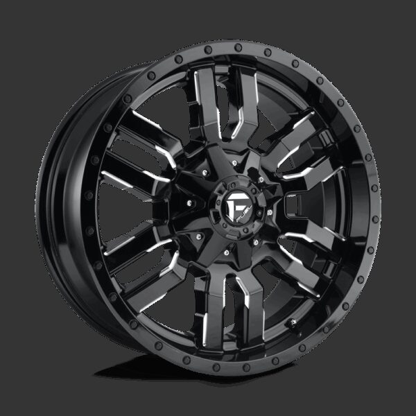 Felga aluminiowa D595 SLEDGE Gloss Black Milled FUEL