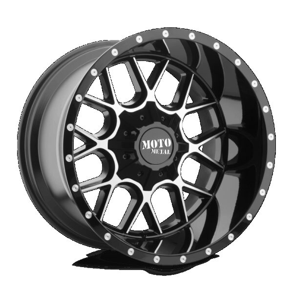 Felga aluminiowa MO986 SIEGE Gloss Black Machined MOTO METAL