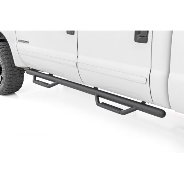 Progi, stopnie boczne czarne Rough Country Nerf Steps