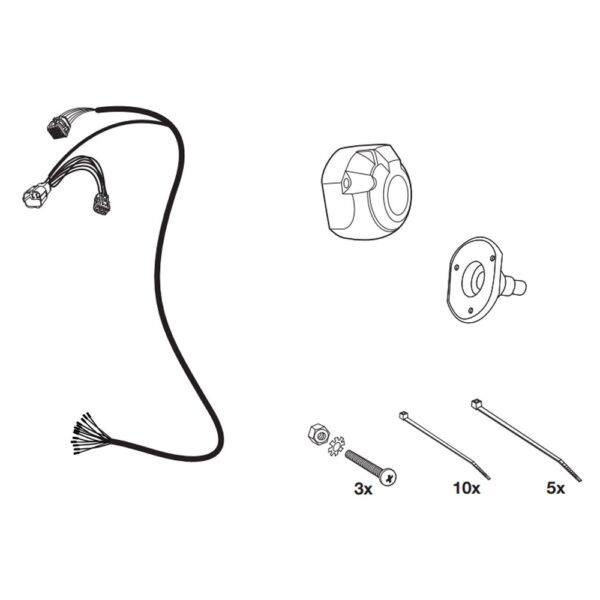 Wiązka przewodów do mocowania haka 13 PIN HAK-SYSTEM